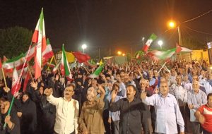 تجمع چرامی‌ها در شب صد و چهارم در حمایت از جبهه مقاومت