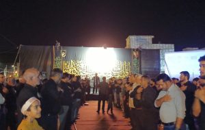 عزاداری مردم چرام در شب هشتم محرم