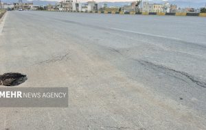 فرونشست بلوار تازه تاسیس یاسوج؛ پروژه ۱۳۰۰ میلیاردی دوام نیاورد