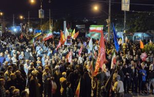 طنین شعار «مرگ بر آمریکا و مرگ بر اسرائیل» در تجمع مردم یاسوج