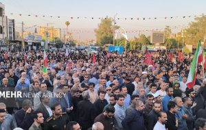 عطر شهادت از بمپور به دهدشت رسید؛ شهید علوی درآغوش مردم قدرشناس