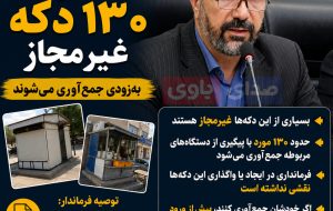 فرماندار گچساران: حدود ۱۳۰ دکه غیرمجاز به‌زودی جمع‌آوری می‌شوند 