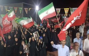 تجمع مردم چرام در صد و هشتاد و ششمین شب خونخواهی امام شهید امت